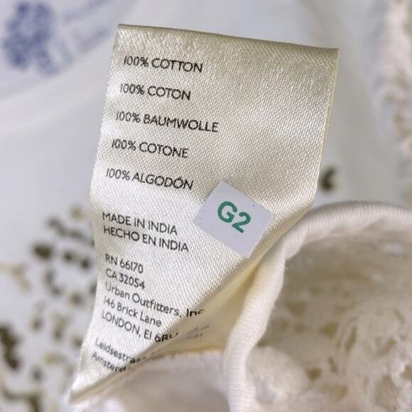 Pilcro Leopard Print Graphic Tee Crochet Crew Neck Short Sleeves Cotton Large - Picture 4 of 6